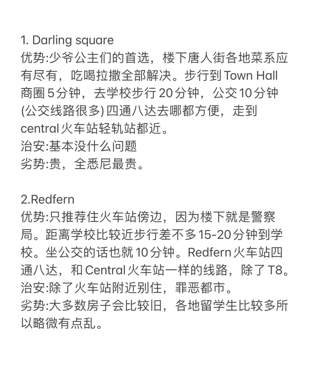 USYD附近租房攻略（下期出UNSW）